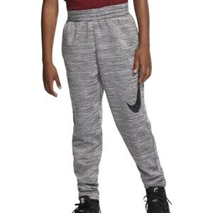 Nike Boys XL Therma Sweatpants Heather Gray Athletic Joggers Pockets Dri-Fit